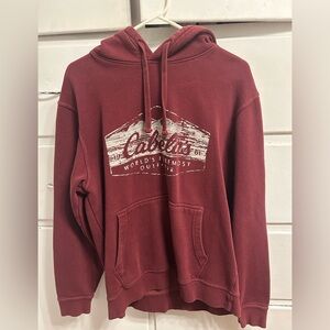 Cabela's Men's Burgundy Hoodie